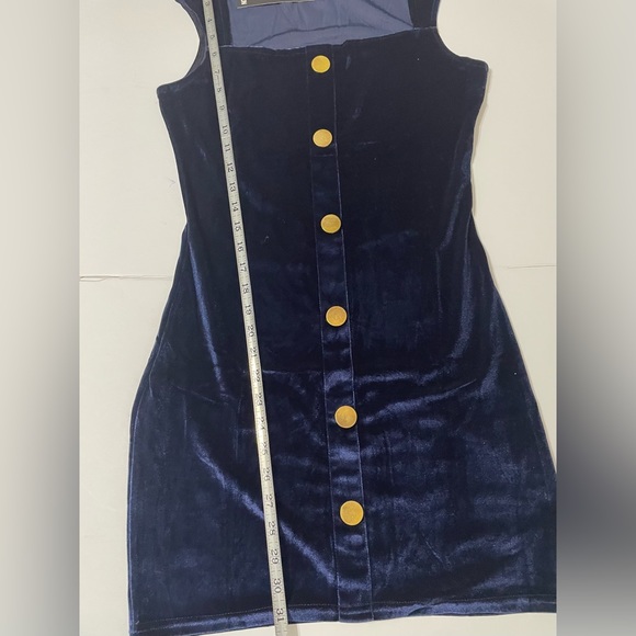 NWT DOCELLE Pencil dress, mini dress women blue, ELASTICIZED Size XL - Picture 7 of 15